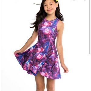 Little Miss Matched Royal Galaxy Reversible Dress